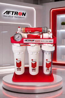 تصفیه آب ۶ مرحلهای افترون (AFTRON)؛ شاسی ضدزنگ و کیفیت تایوان در آبی ناب
